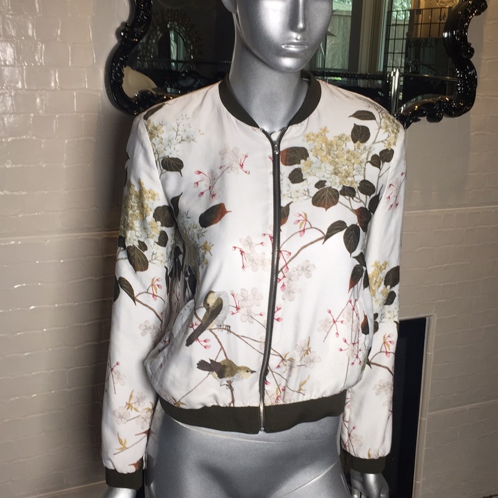 trf outerwear floral Bomber jacket